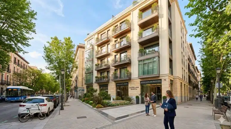 Edificio de viviendas en Madrid con gestión profesional de comunidades y administración de fincas