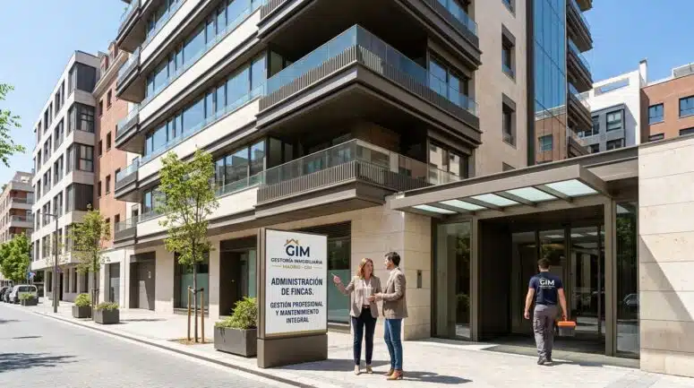 Edificio de viviendas moderno en Madrid con locales comerciales a pie de calle
